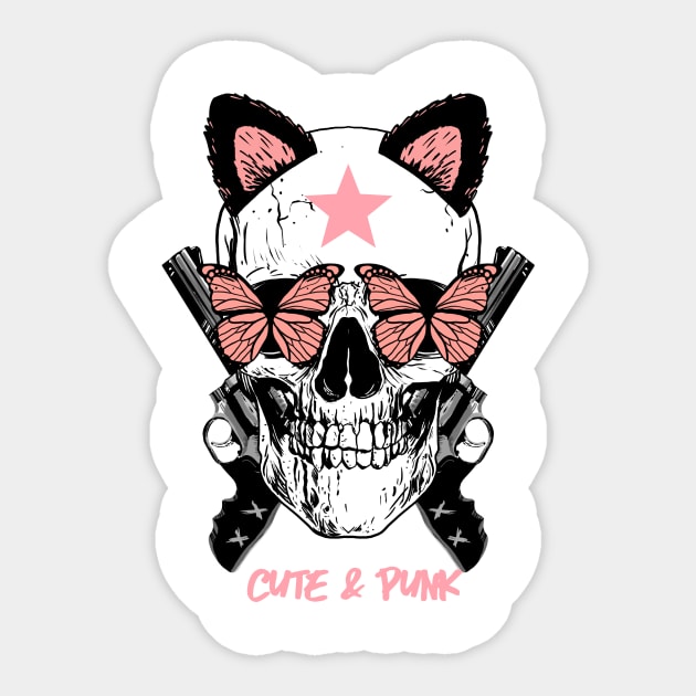 Cute Punk Girl Sticker by Royalswisss